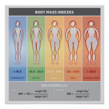 Illustration av Body Mass Index med Body Silhouett