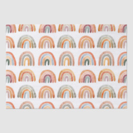 Illustration av Boho Earthy Tone Watercolor Rainbo