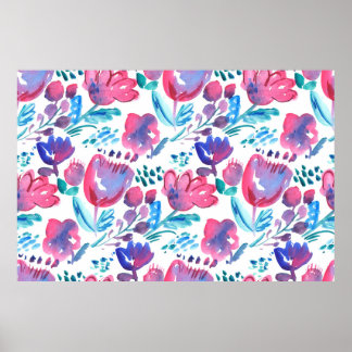 illustration av boho stil blommigt, hand plockade. poster