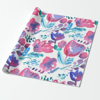 illustration av boho stil blommigt, hand plockade. presentpapper