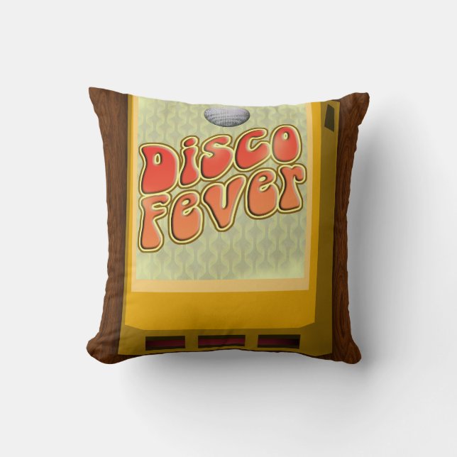 Illustration av Boogie Down Disco Fever Seventies Kudde (Framsida)