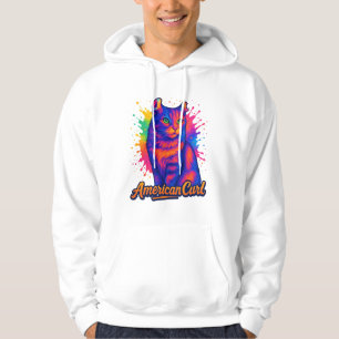 Illustration av brant amerikansk katt hoodie