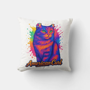 Illustration av brant amerikansk katt kudde