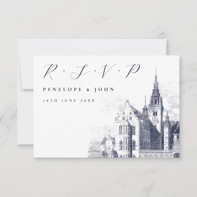 Illustration av Bröllop i det traditionella skript OSA Kort (Framsida)