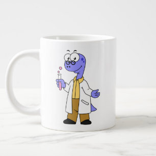 Illustration av Brontosaurus-kemist. Jumbo Mugg