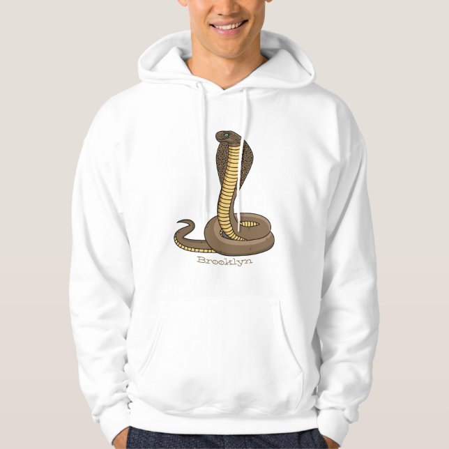 Illustration av brunkosorm hoodie (Framsida)