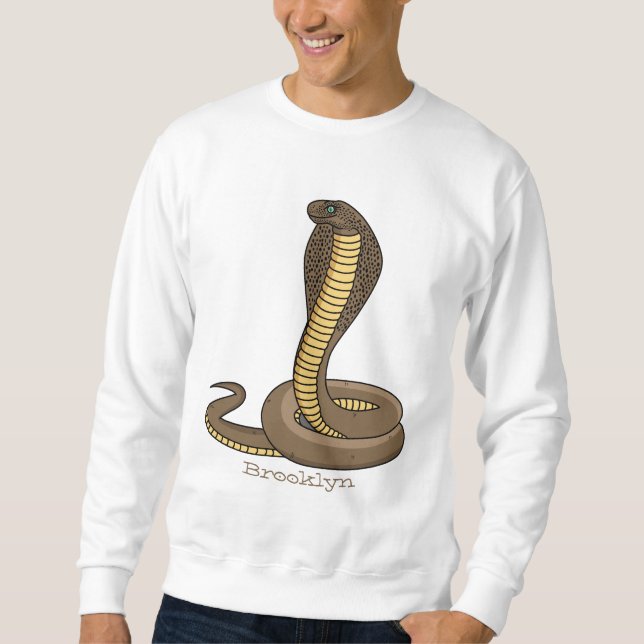 Illustration av brunkosorm lång ärmad tröja (Framsida)