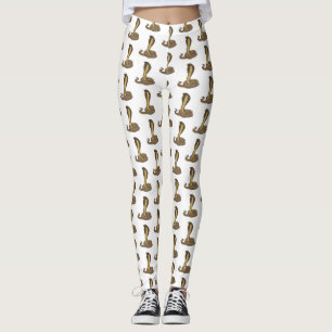 Illustration av brunkosorm leggings