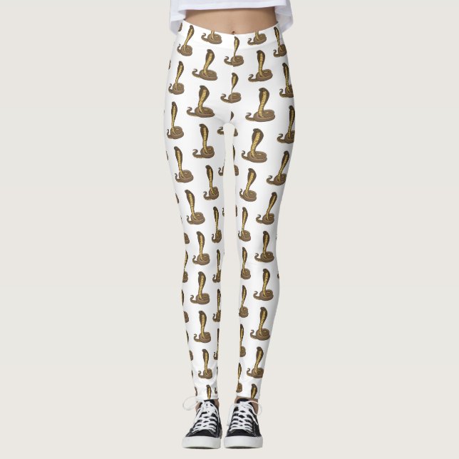 Illustration av brunkosorm leggings (Framsida)