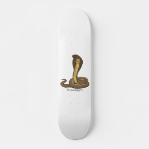 Illustration av brunkosorm mini skateboard bräda 18,5 cm