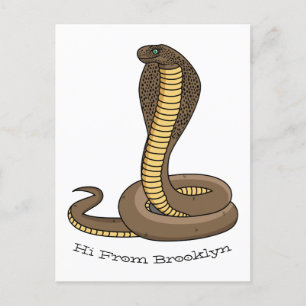 Illustration av brunkosorm vykort