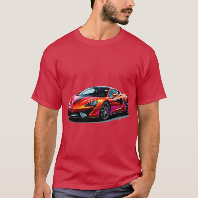 Illustration av brunröda sportar t shirt (Framsida)