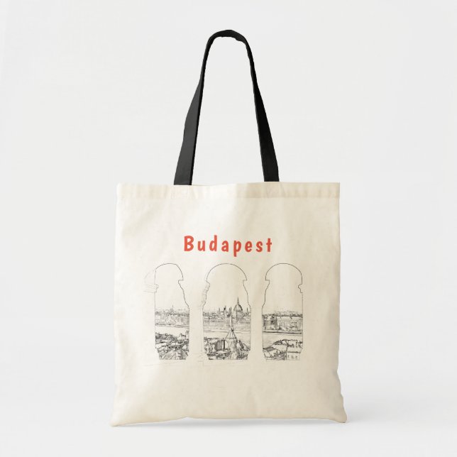 Illustration av Budapest-parlamentet och det unger Tygkasse (Framsidan)