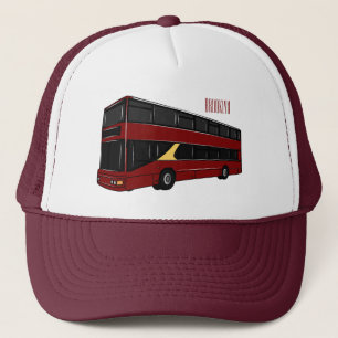 illustration av buss-tecknaden dubbla-decker keps