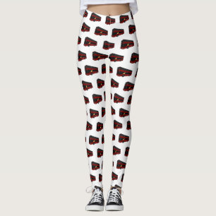 illustration av buss-tecknaden dubbla-decker leggings