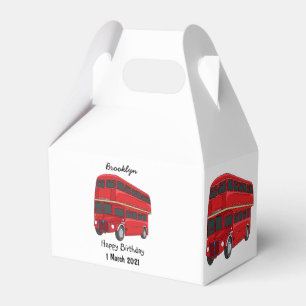 illustration av buss-tecknaden dubbla-decker presentaskar