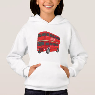 illustration av buss-tecknaden dubbla-decker t shirt