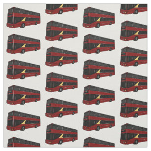 illustration av buss-tecknaden dubbla-decker tyg