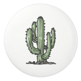 Illustration av Cactus Plant Hand plockade Knopp