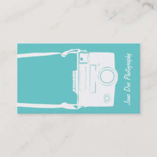 Illustration av Camera Blue Retro Photography Film Visitkort