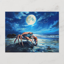 Illustration av Cancer Zodiac-tecken Vykort