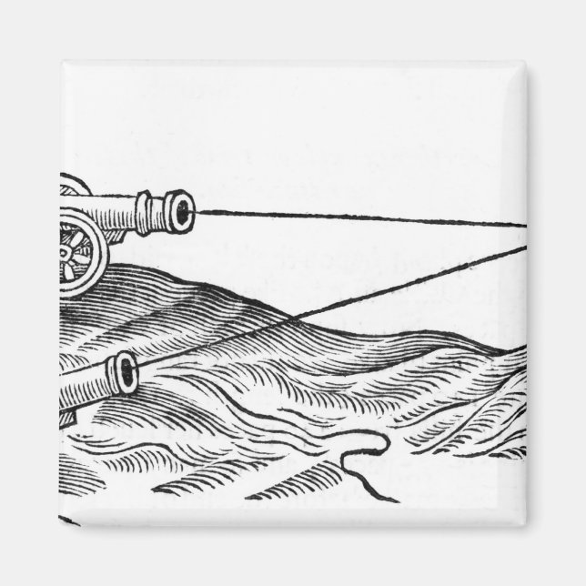 Illustration av Cannon Fire Magnet (Framsidan)