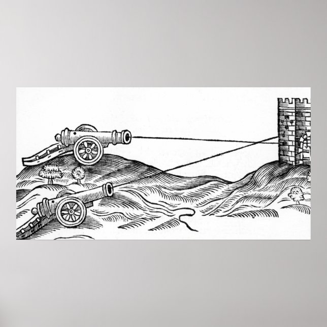 Illustration av Cannon Fire Poster (Framsidan)