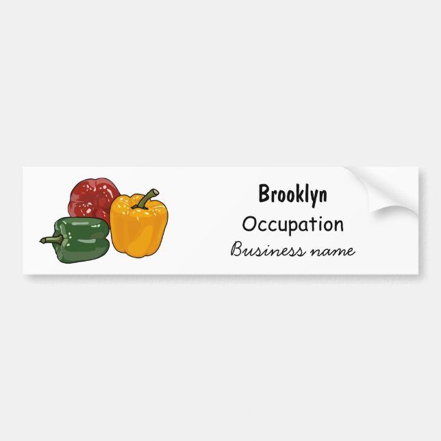 illustration av Capsicum-tecknaden Bildekal (Framsidan)