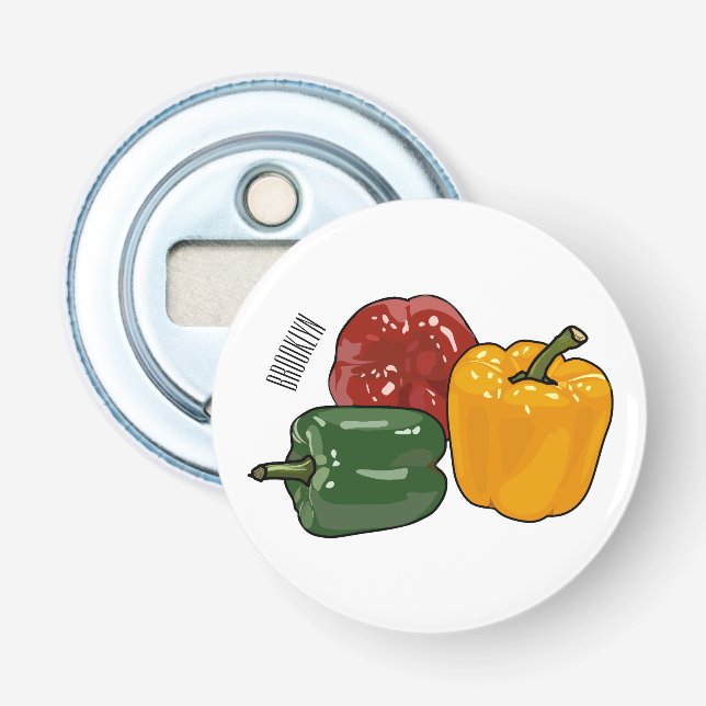 illustration av Capsicum-tecknaden Flasköppnare (Framsidan)
