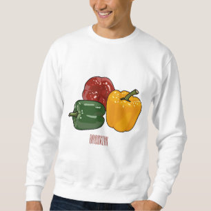 illustration av Capsicum-tecknaden Lång Ärmad Tröja