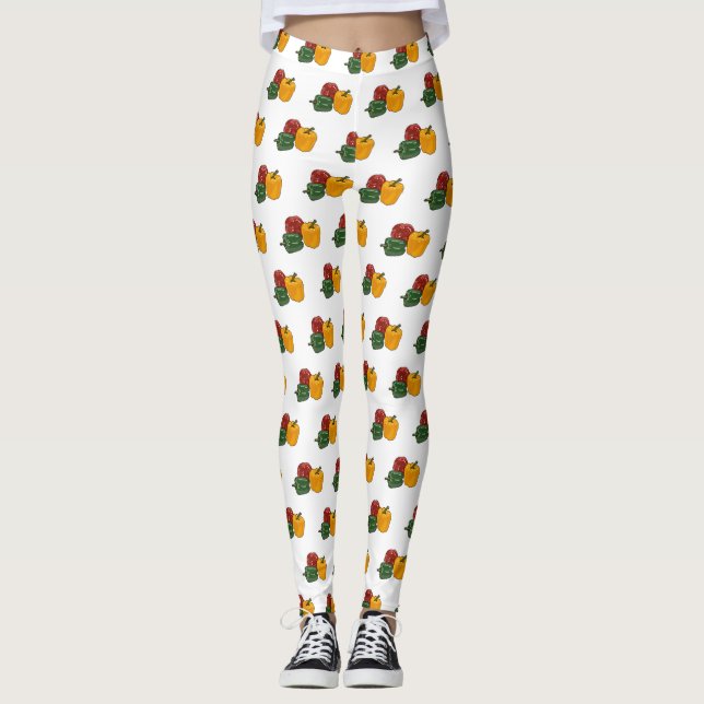 illustration av Capsicum-tecknaden Leggings (Framsida)