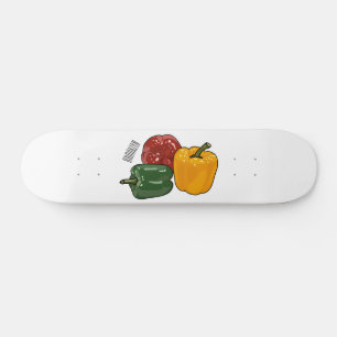 illustration av Capsicum-tecknaden Mini Skateboard Bräda 18,5 Cm