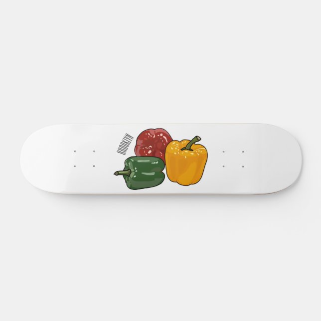 illustration av Capsicum-tecknaden Mini Skateboard Bräda 18,5 Cm (Horz)