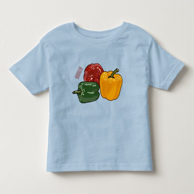 illustration av Capsicum-tecknaden T Shirt (Framsida)