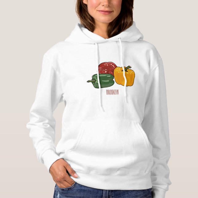 illustration av Capsicum-tecknaden T Shirt (Framsida)