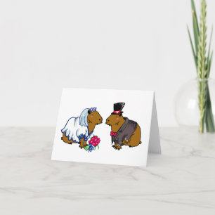 illustration av Capybara Bride & Groom Cute Bröllo Kort