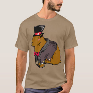 Illustration av Capybara Groom Bröllop T Shirt