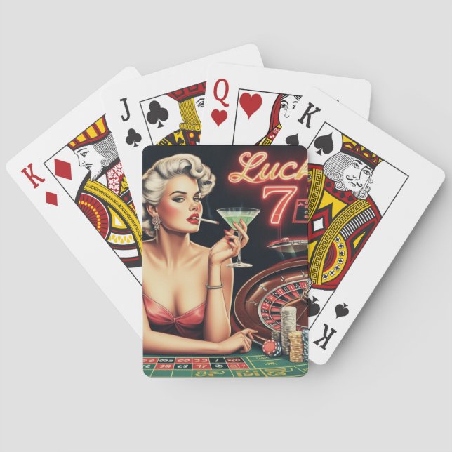 Illustration av Casino Pin Up Casinokort (Baksidan)