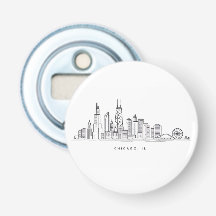 Illustration av Chicago IL stadsbild