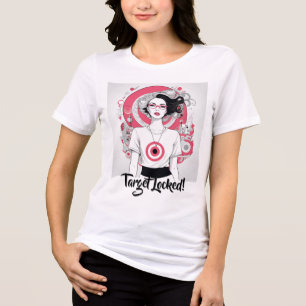 Illustration av Chicen Fet mål T Shirt
