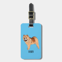 illustration av Chow Chow-tecknaden för hund