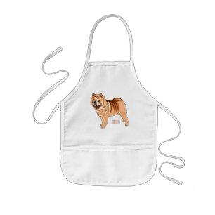 illustration av Chow Chow-tecknaden för hund Barnförkläde