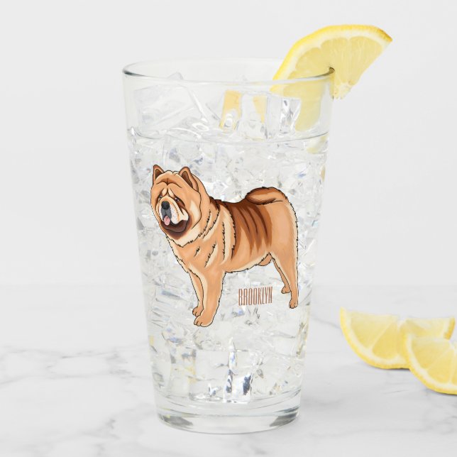 illustration av Chow Chow-tecknaden för hund Glaskopp (Bakside Is)