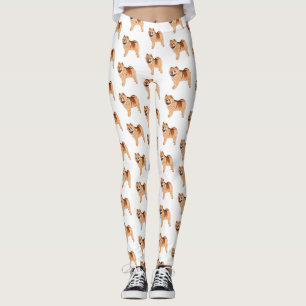 illustration av Chow Chow-tecknaden för hund Leggings