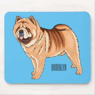 illustration av Chow Chow-tecknaden för hund Musmatta