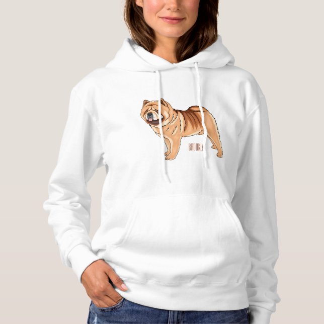 illustration av Chow Chow-tecknaden för hund T Shirt (Framsida)