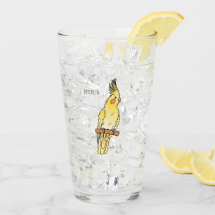 illustration av Cockatiel-fågelns tecknad Glaskopp