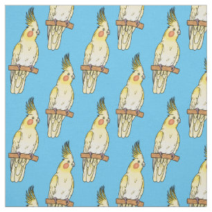 illustration av Cockatiel-fågelns tecknad Tyg