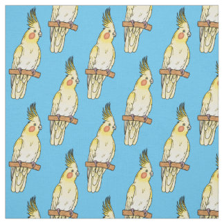 illustration av Cockatiel-fågelns tecknad Tyg