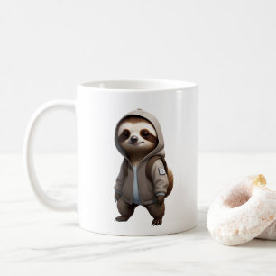 Illustration av coola och missförhållanden kaffemugg